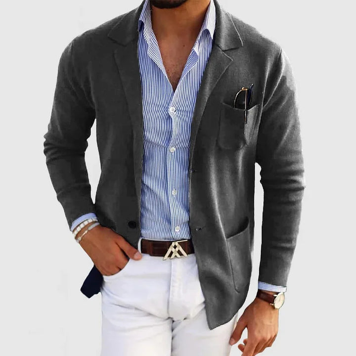 Blazer met reverskraag en knoopsluiting