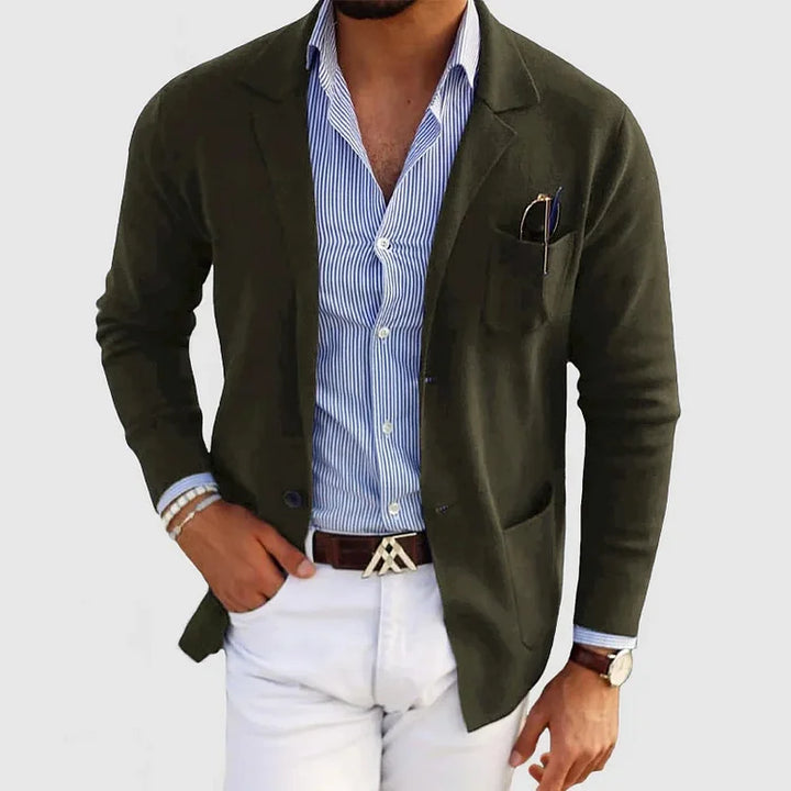Blazer met reverskraag en knoopsluiting