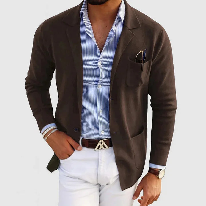 Blazer met reverskraag en knoopsluiting