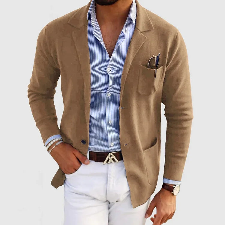 Blazer met reverskraag en knoopsluiting