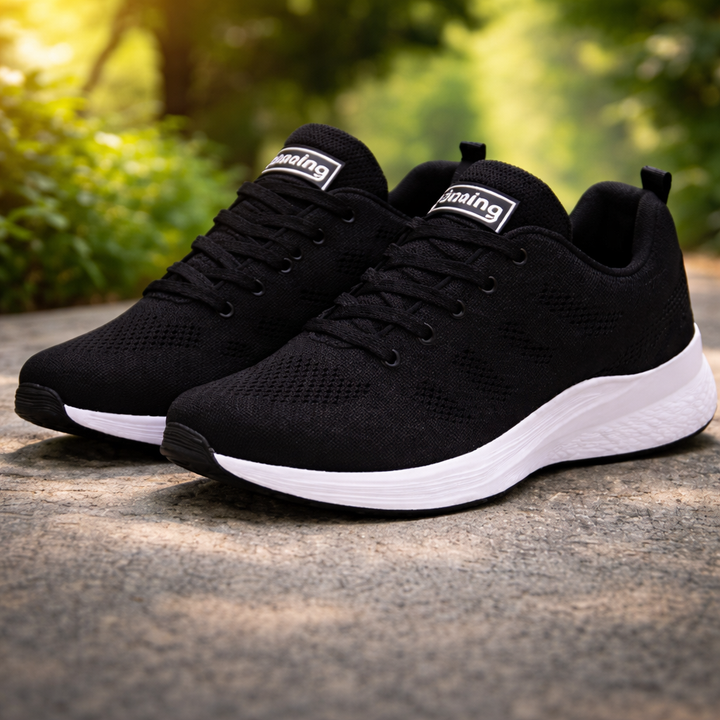 Dame Løbesneakers - Lav Top Trainers med Snørebånd