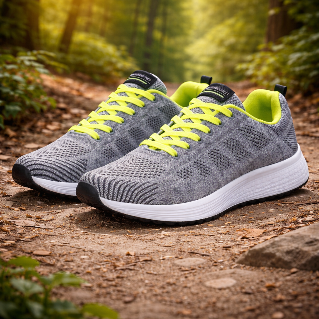 Dame Løbesneakers - Lav Top Trainers med Snørebånd