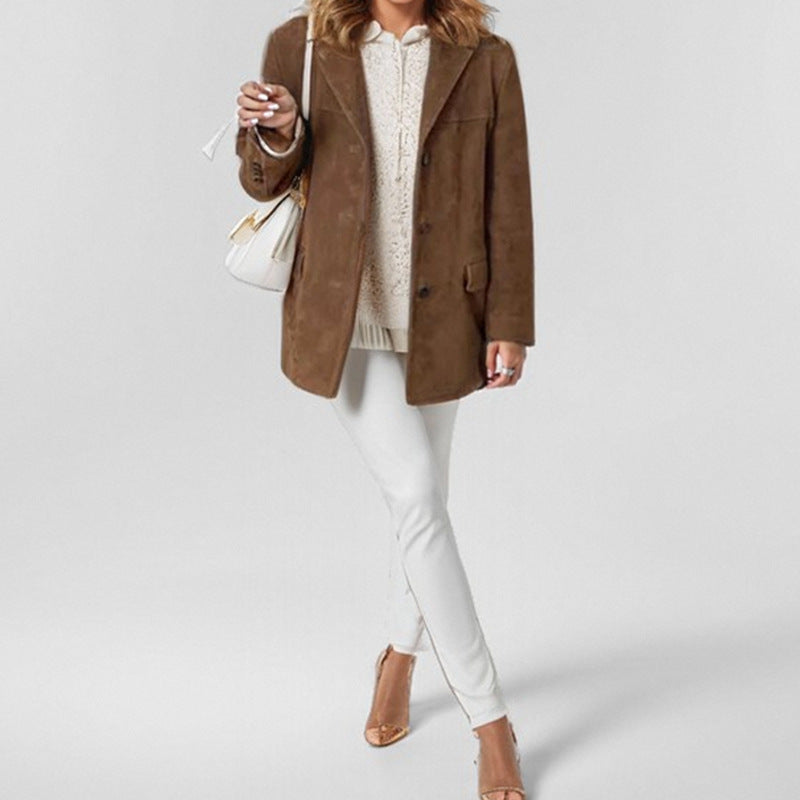 Dames Blazer - Inkepingrevers met Knoopsluiting