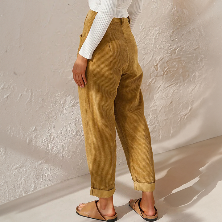 Dames Broek - Hoge Taille Rechte Pijp