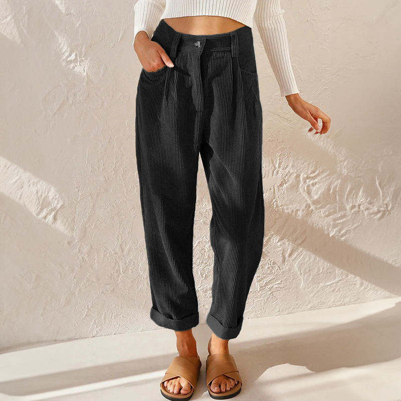 Dames Broek - Hoge Taille Rechte Pijp