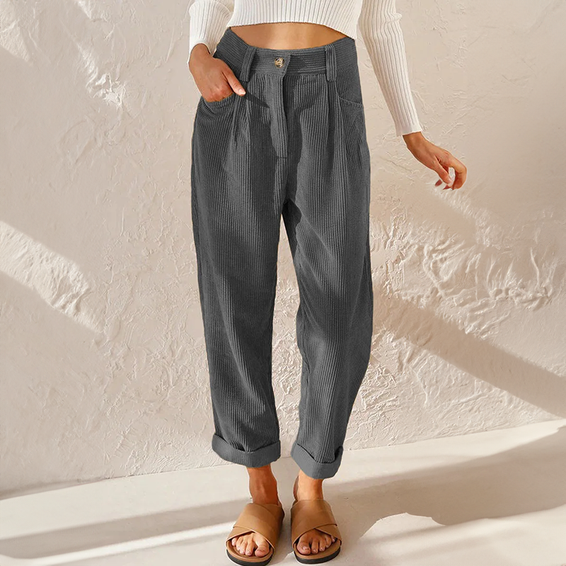 Dames Broek - Hoge Taille Rechte Pijp