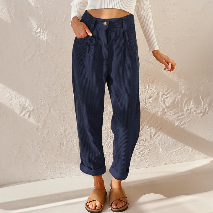 Dames Broek - Hoge Taille Rechte Pijp