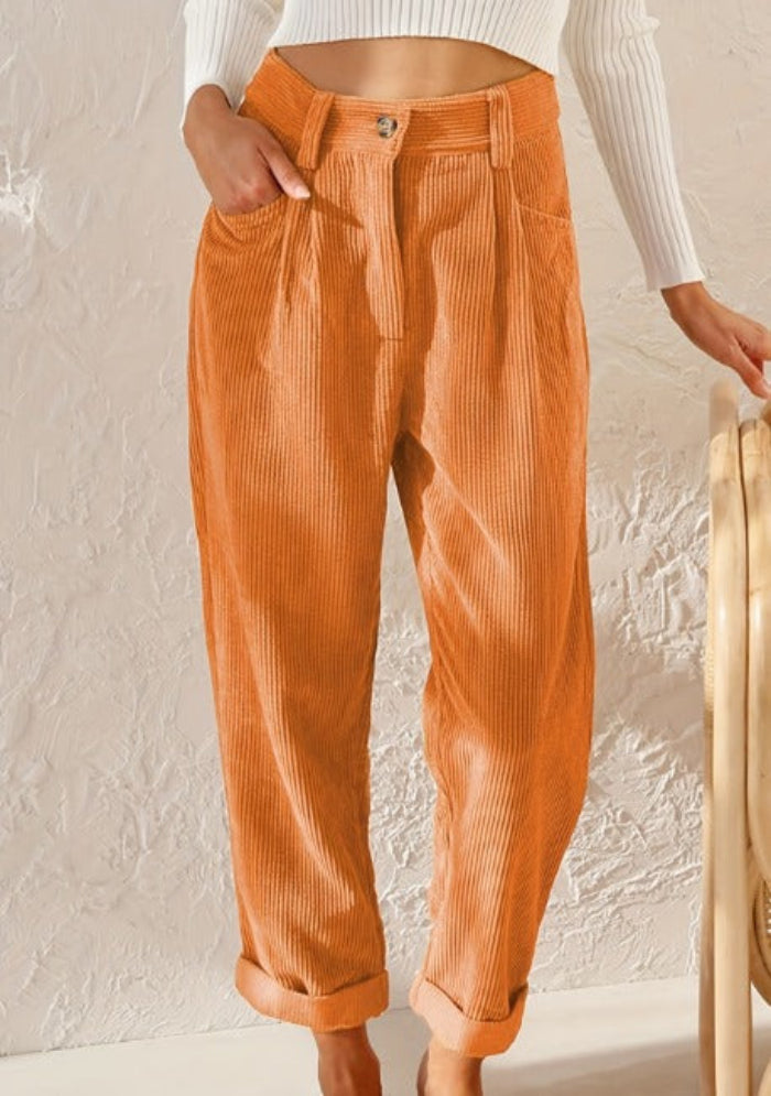 Dames Broek - Hoge Taille Rechte Pijp