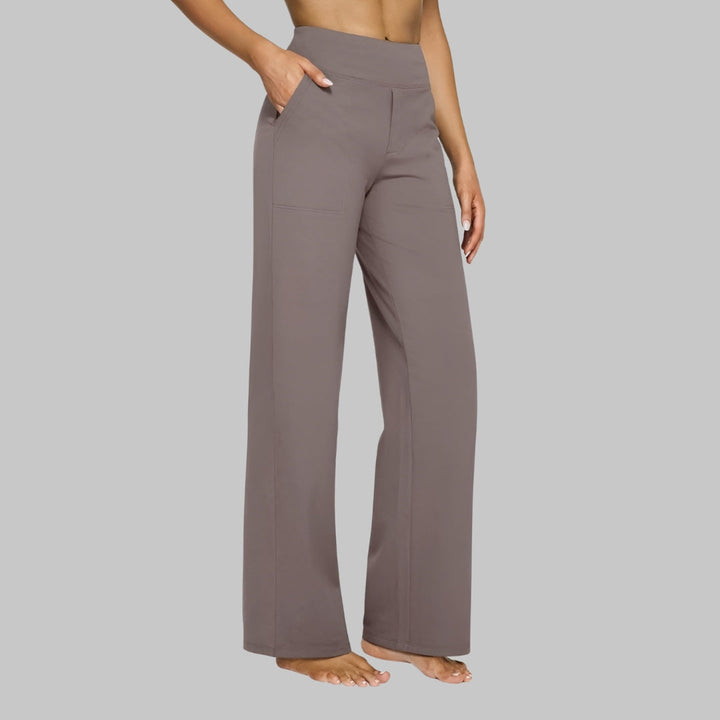 Dames Broek met Hoge Taille - Instapmodel met Zakken