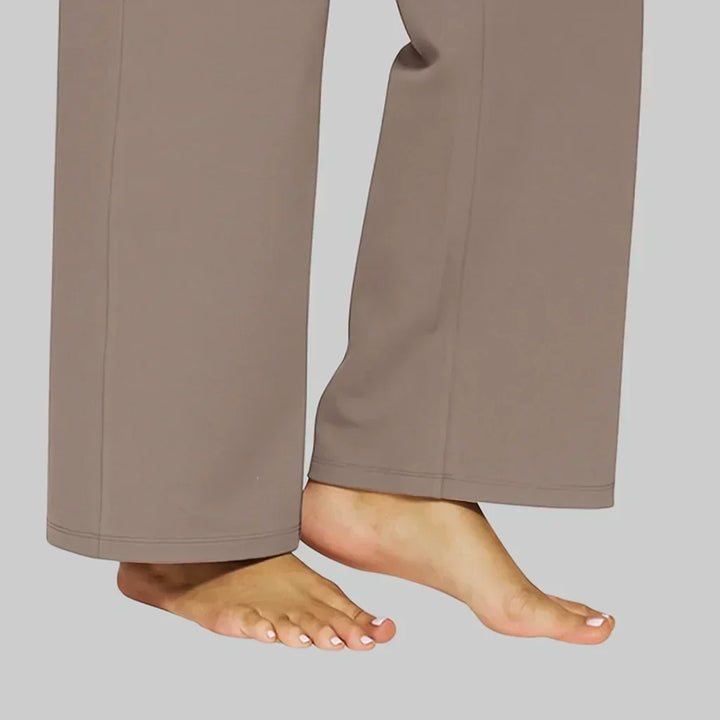 Dames Broek met Hoge Taille - Instapmodel met Zakken
