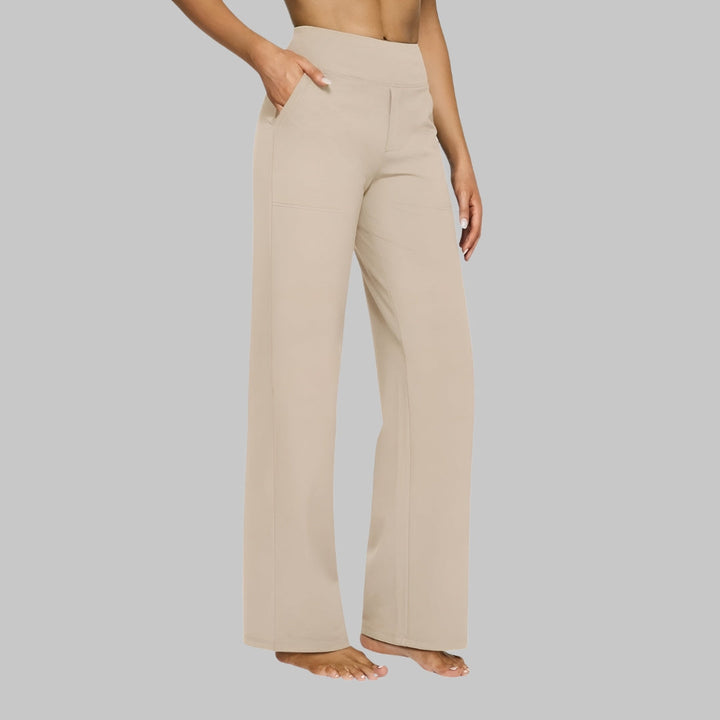 Dames Broek met Hoge Taille - Instapmodel met Zakken