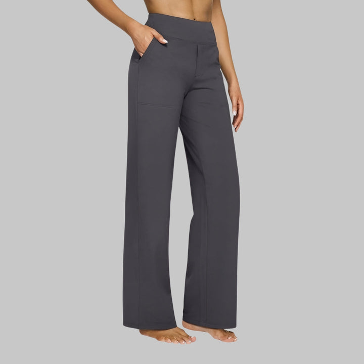 Dames Broek met Hoge Taille - Instapmodel met Zakken