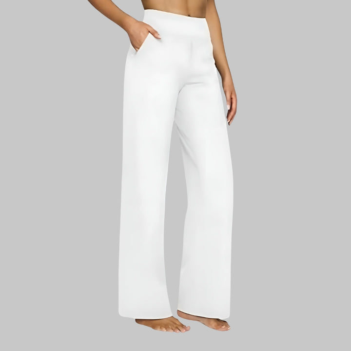 Dames Broek met Hoge Taille - Instapmodel met Zakken