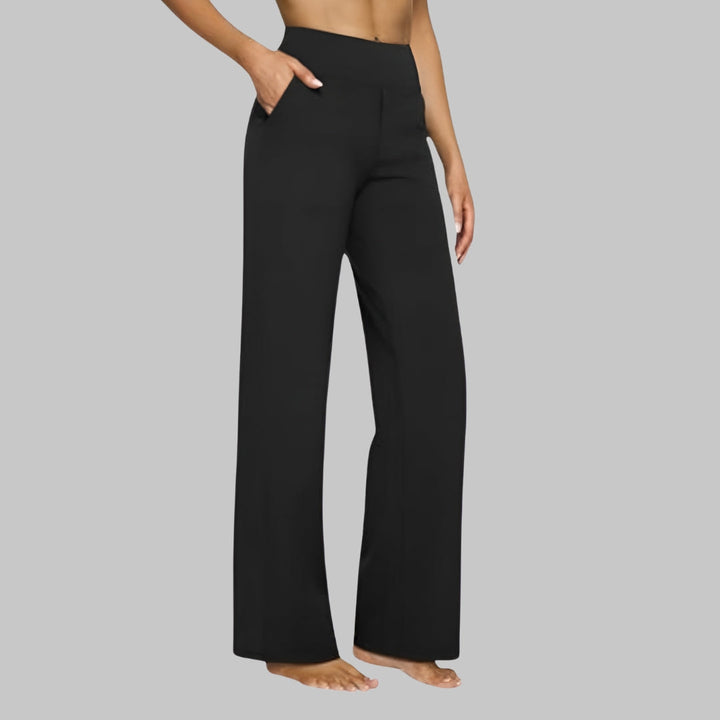 Dames Broek met Hoge Taille - Instapmodel met Zakken