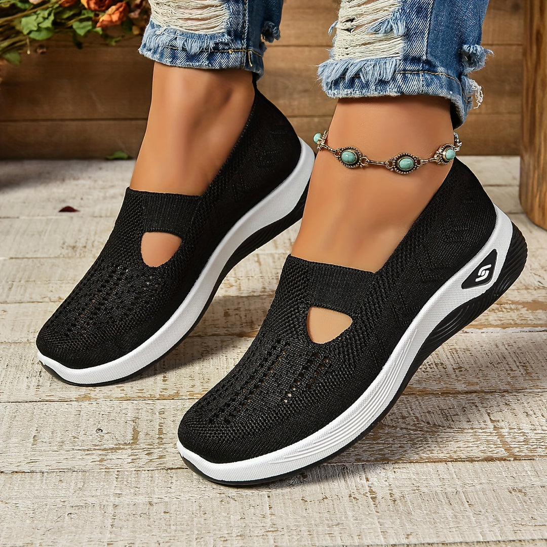 Dames Instapsneakers - Lage Sneakers met Uitsparingen