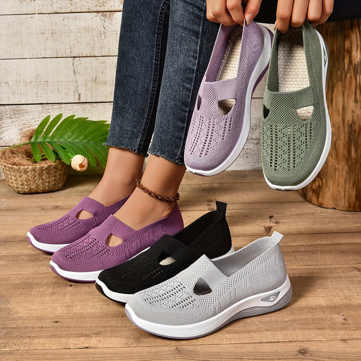 Dames Instapsneakers - Lage Sneakers met Uitsparingen