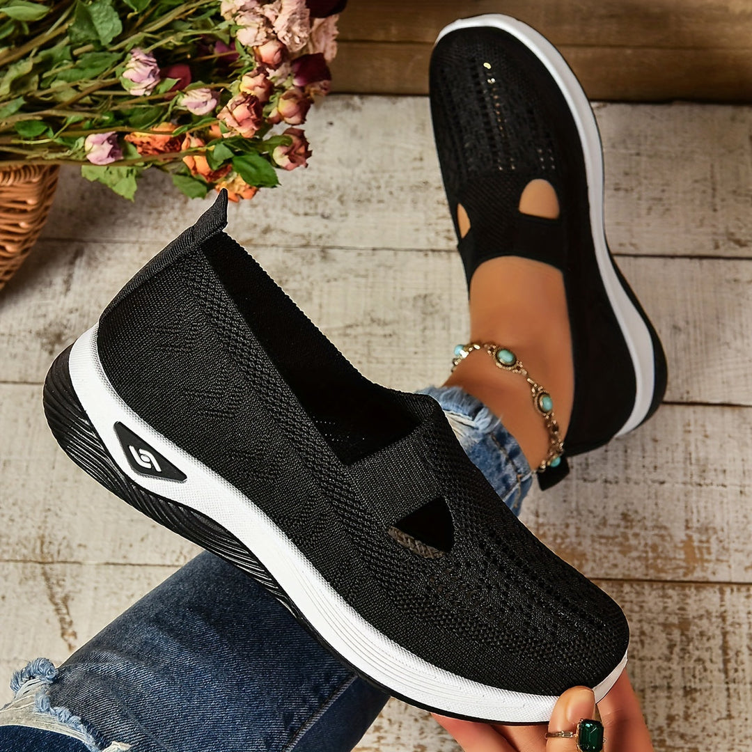 Dames Instapsneakers - Lage Sneakers met Uitsparingen