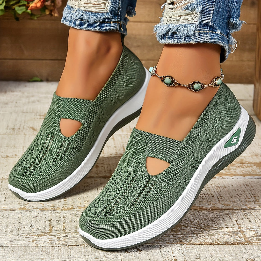 Dames Instapsneakers - Lage Sneakers met Uitsparingen