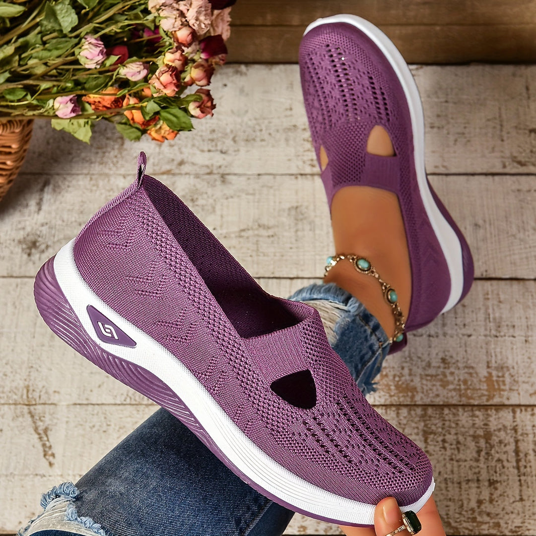 Dames Instapsneakers - Lage Sneakers met Uitsparingen