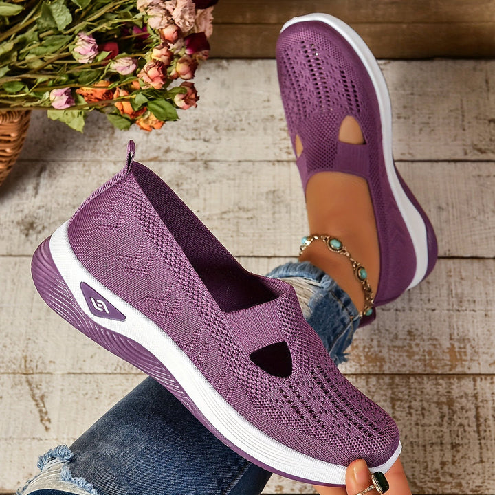 Dames Instapsneakers - Lage Sneakers met Uitsparingen