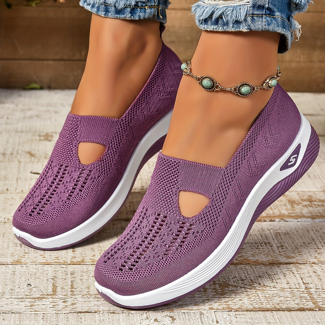 Dames Instapsneakers - Lage Sneakers met Uitsparingen