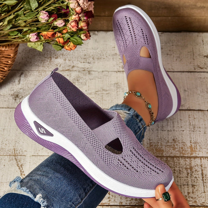 Dames Instapsneakers - Lage Sneakers met Uitsparingen