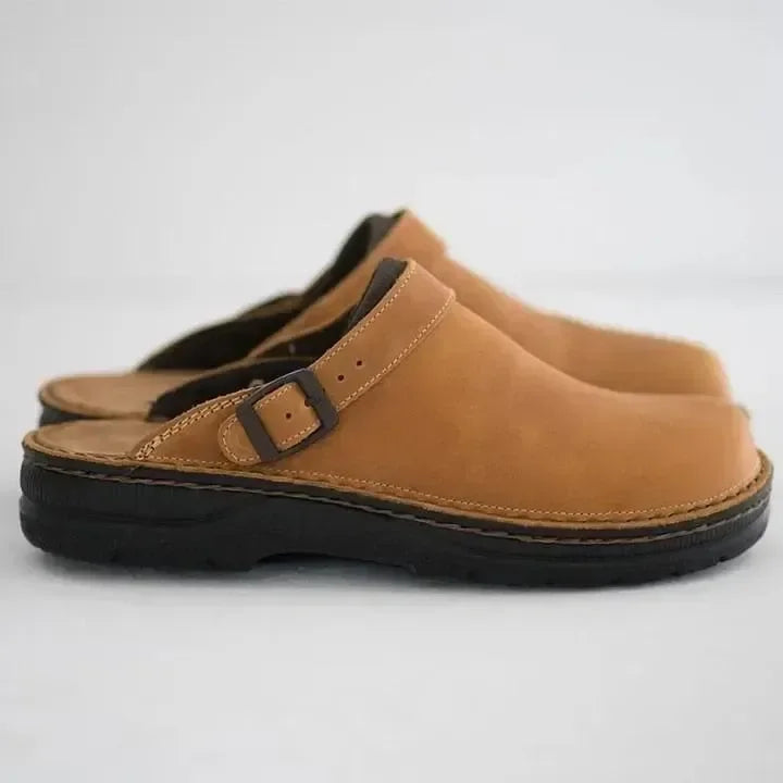 Dames Mule Clogs - Instapschoenen met Gespband en Open Achterkant