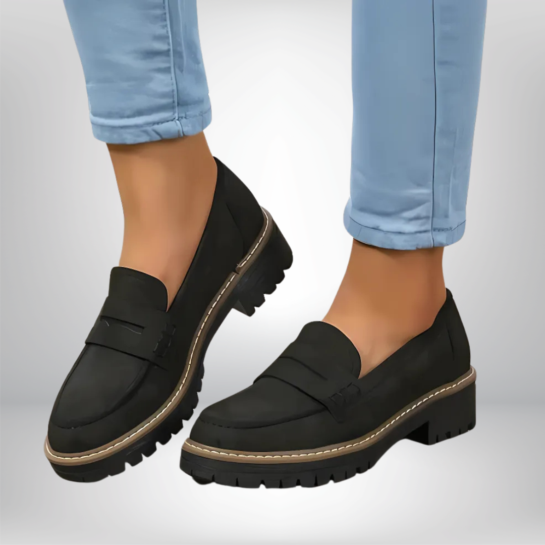 Dames Platform Penny Loafers - Chunky Instapschoenen