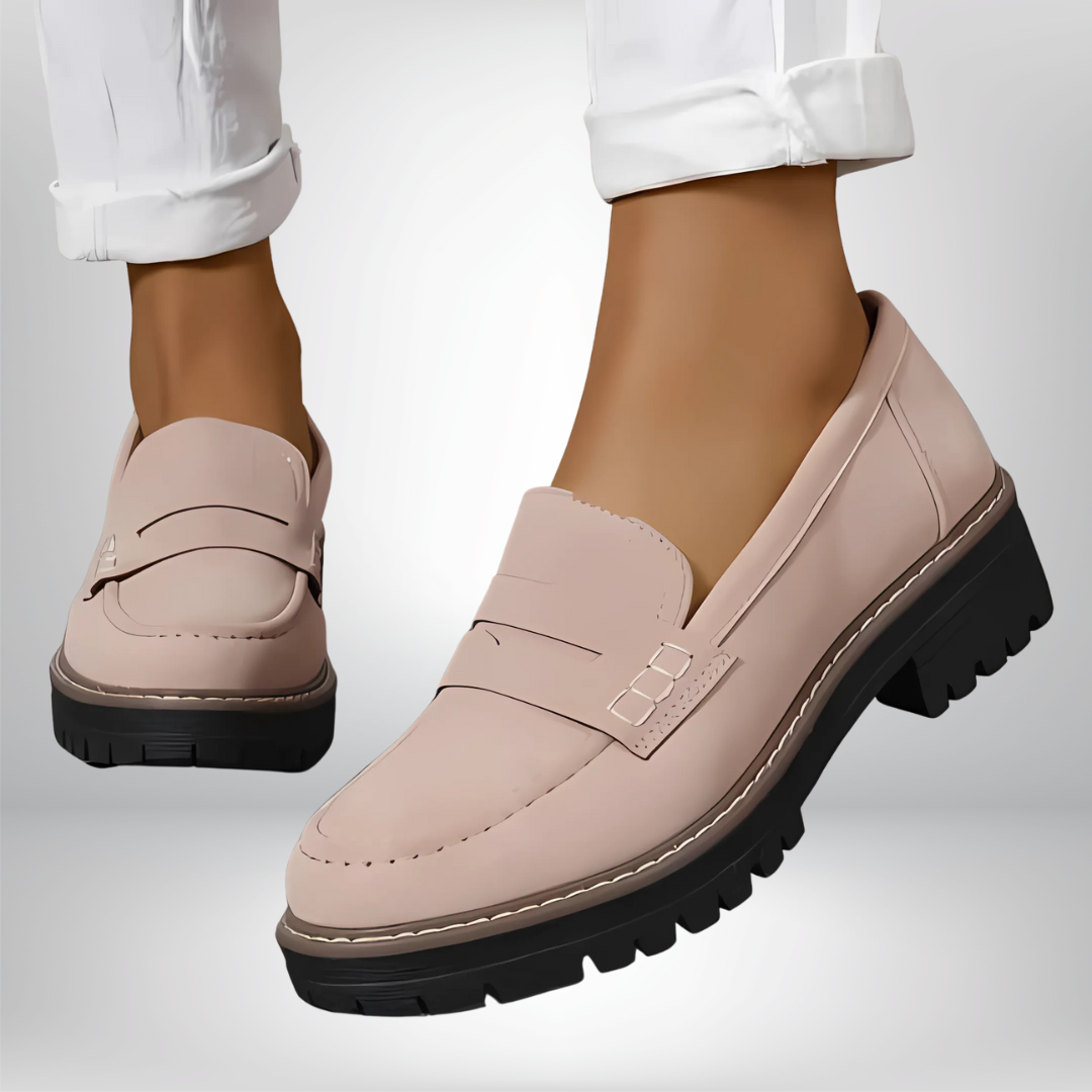 Dames Platform Penny Loafers - Chunky Instapschoenen