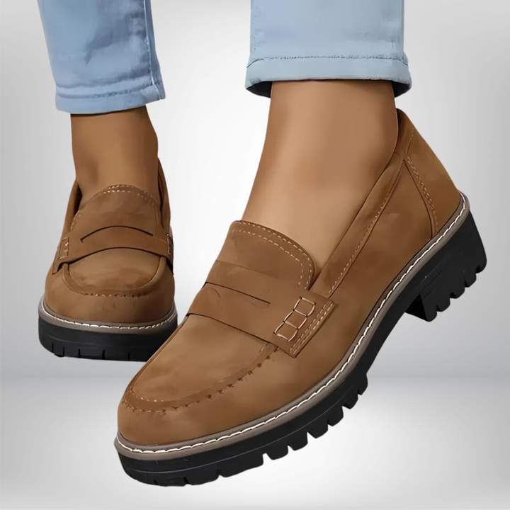 Dames Platform Penny Loafers - Chunky Instapschoenen