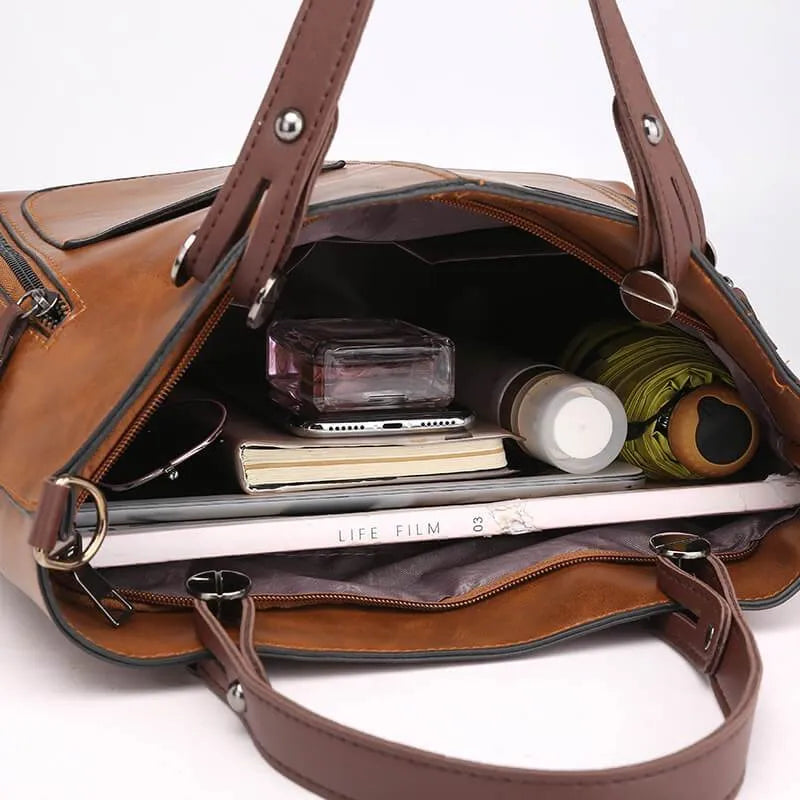 Dames Tote Handtas - Handgrepen en Verstelbare Schouderriem