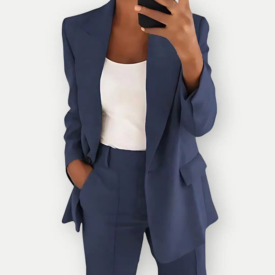 Dames Tweedelige Broekpakset - Blazer en Broek