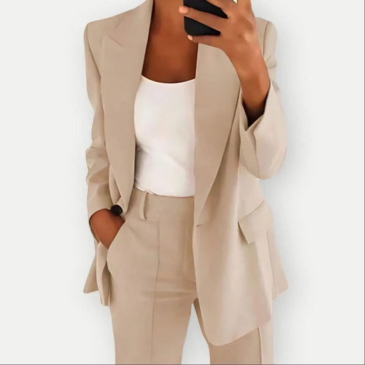 Dames Tweedelige Broekpakset - Blazer en Broek