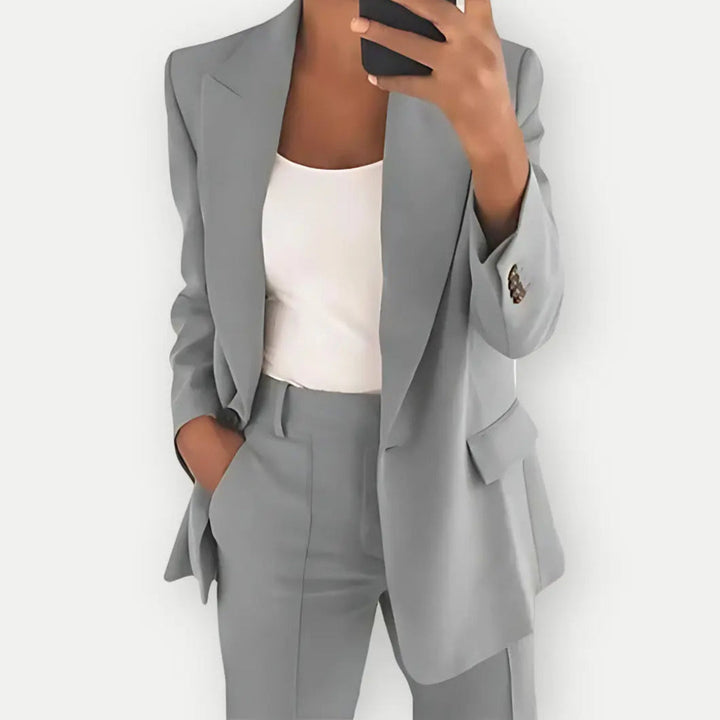 Dames Tweedelige Broekpakset - Blazer en Broek