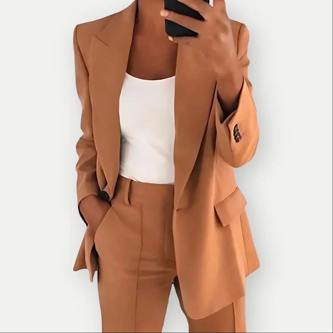 Dames Tweedelige Broekpakset - Blazer en Broek