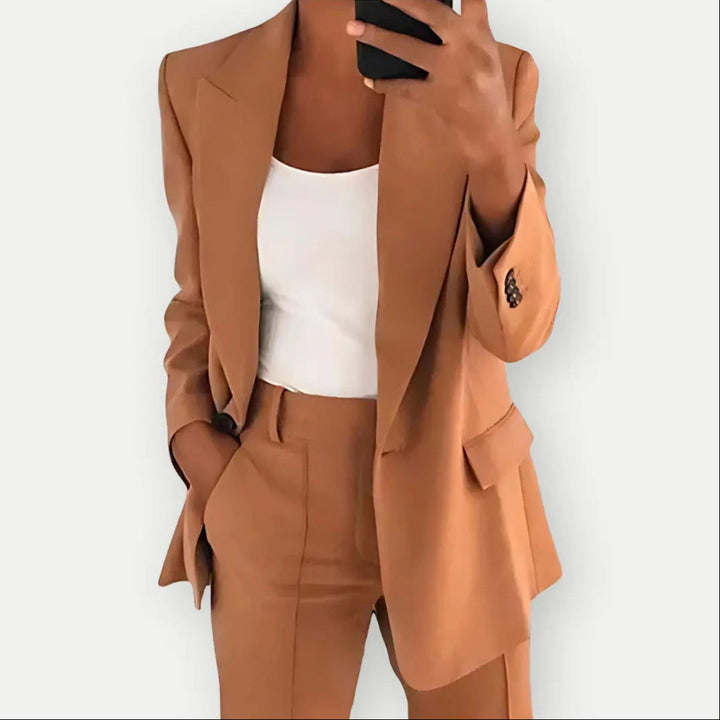 Dames Tweedelige Broekpakset - Blazer en Broek