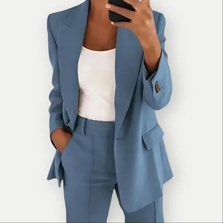Dames Tweedelige Broekpakset - Blazer en Broek