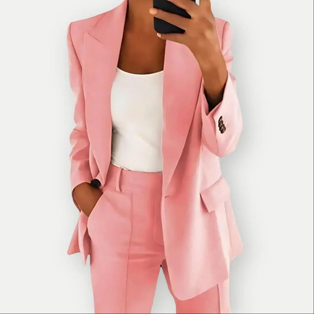 Dames Tweedelige Broekpakset - Blazer en Broek