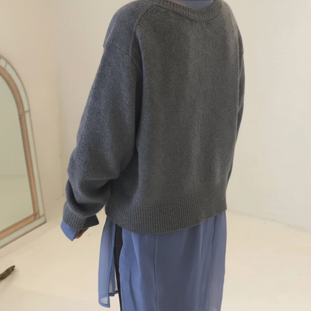 Dames Vest met Asymmetrische Knoopsluiting - Verlaagde Schouders