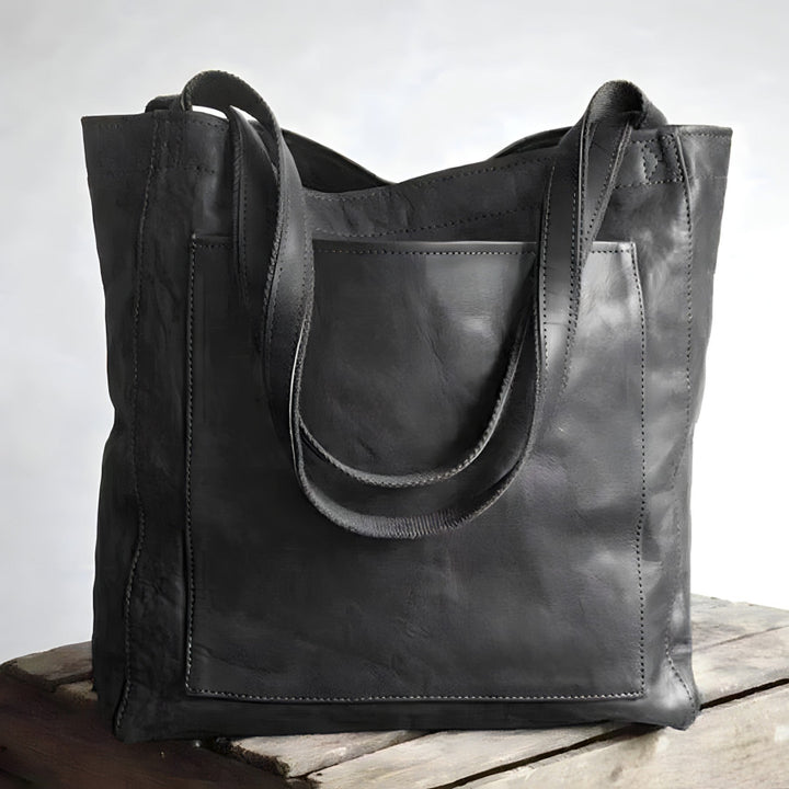 Elegante Leren Tas - Lange Hengsels en Ruim Formaat