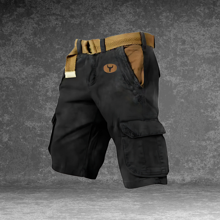Heren Cargo Short met Zakken en Verstelbare Taille