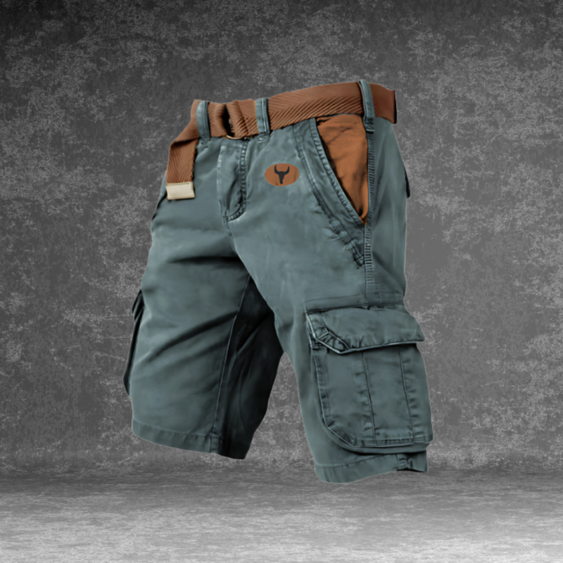 Heren Cargo Short met Zakken en Verstelbare Taille