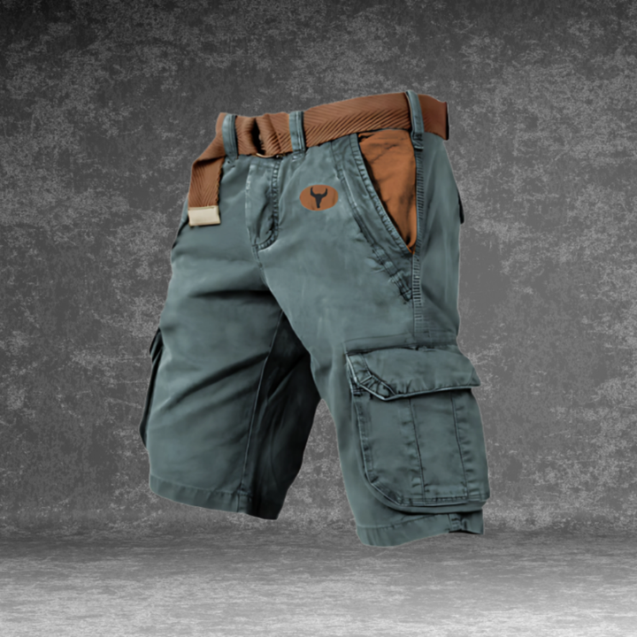 Heren Cargo Short met Zakken en Verstelbare Taille