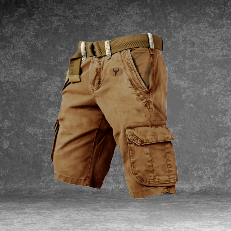 Heren Cargo Short met Zakken en Verstelbare Taille