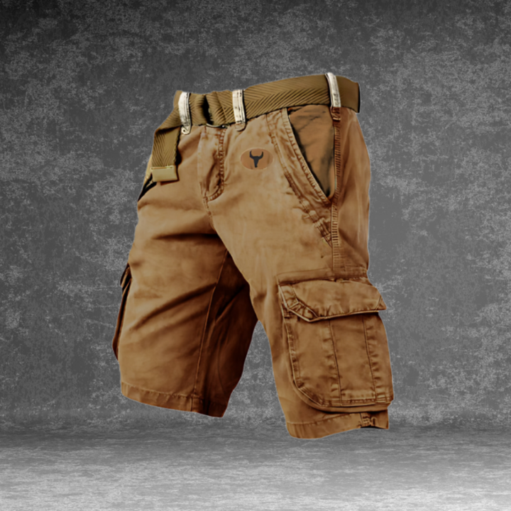 Heren Cargo Short met Zakken en Verstelbare Taille