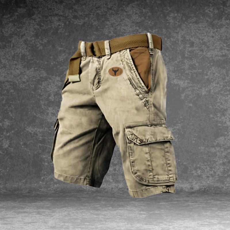 Heren Cargo Short met Zakken en Verstelbare Taille