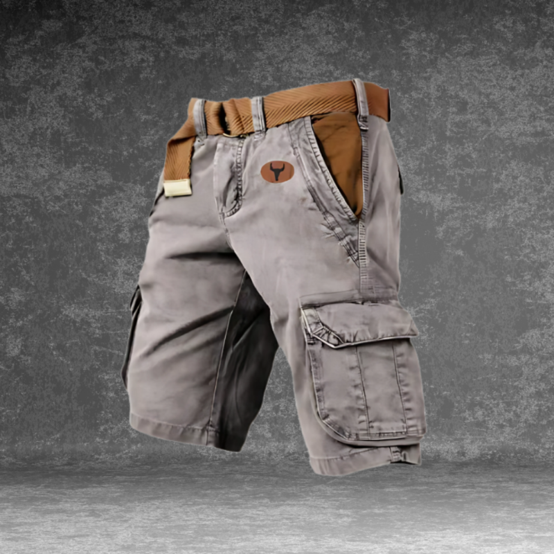 Heren Cargo Short met Zakken en Verstelbare Taille