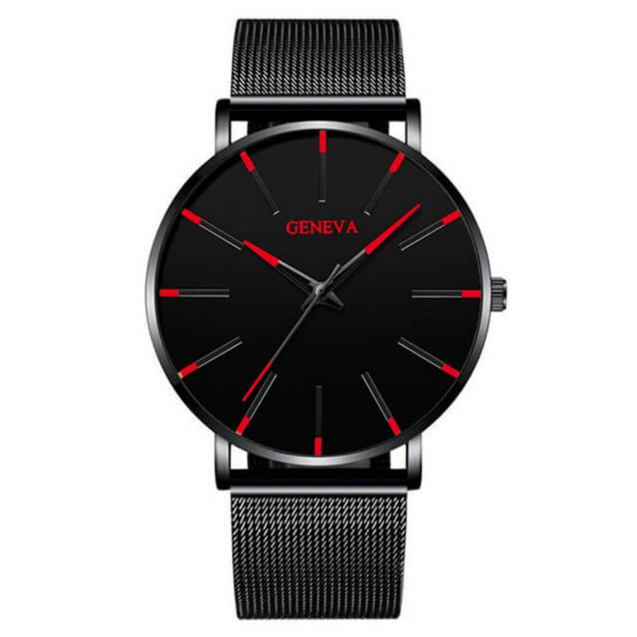 Heren Horloge Minimalistisch Design met Mesh Band