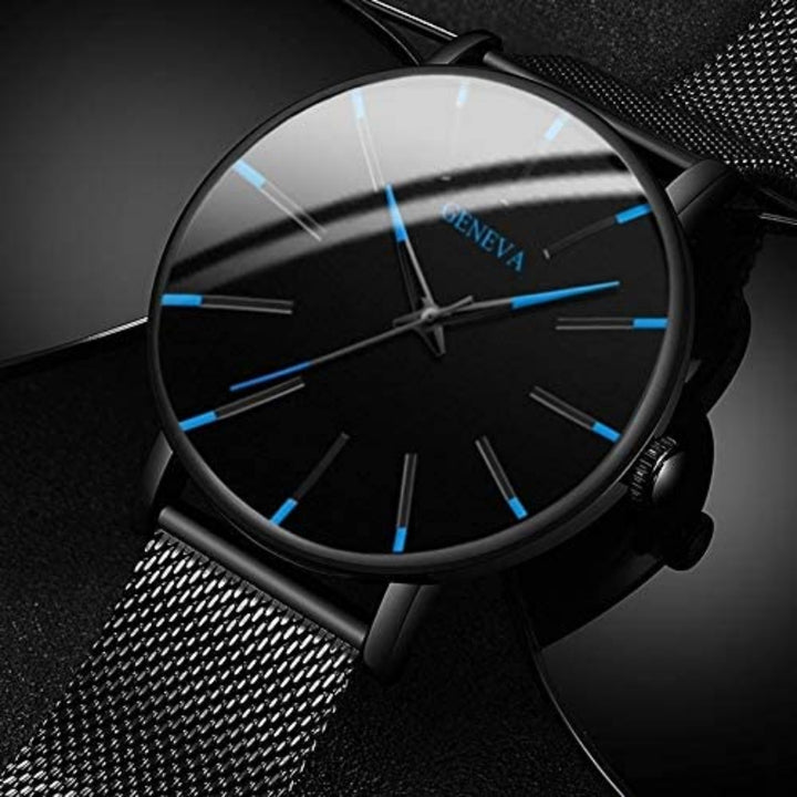 Heren Horloge Minimalistisch Design met Mesh Band