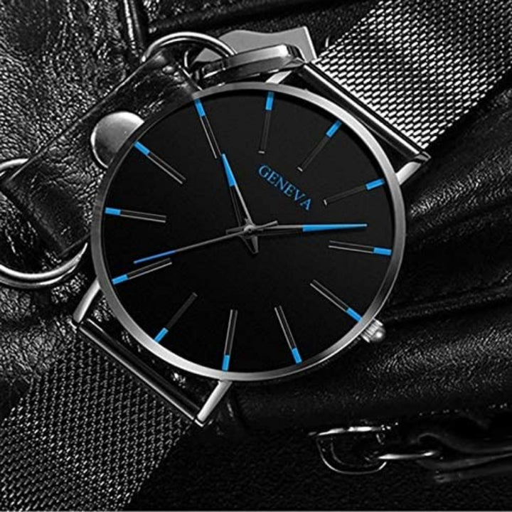 Heren Horloge Minimalistisch Design met Mesh Band